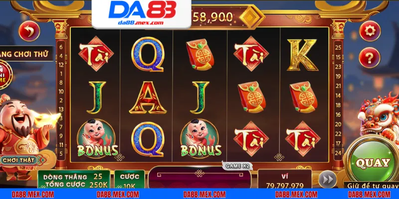 Quy trình bắt đầu tham gia Thần Tài slot tại nhà cái